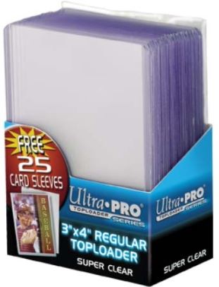 Ultra PRO 3" x 4" Regular Toploader & Soft Sleeves Combo Pack