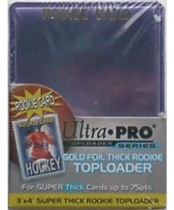 Ultra Pro: Standard 3 x 4-Inch Gold Foil Rookie Top Loader