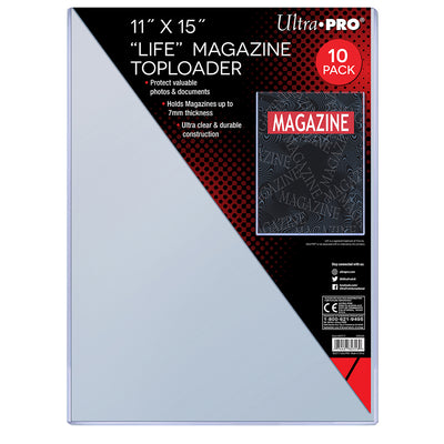 Ultra PRO 11" x 15" Life Magazine Toploaders (10ct)