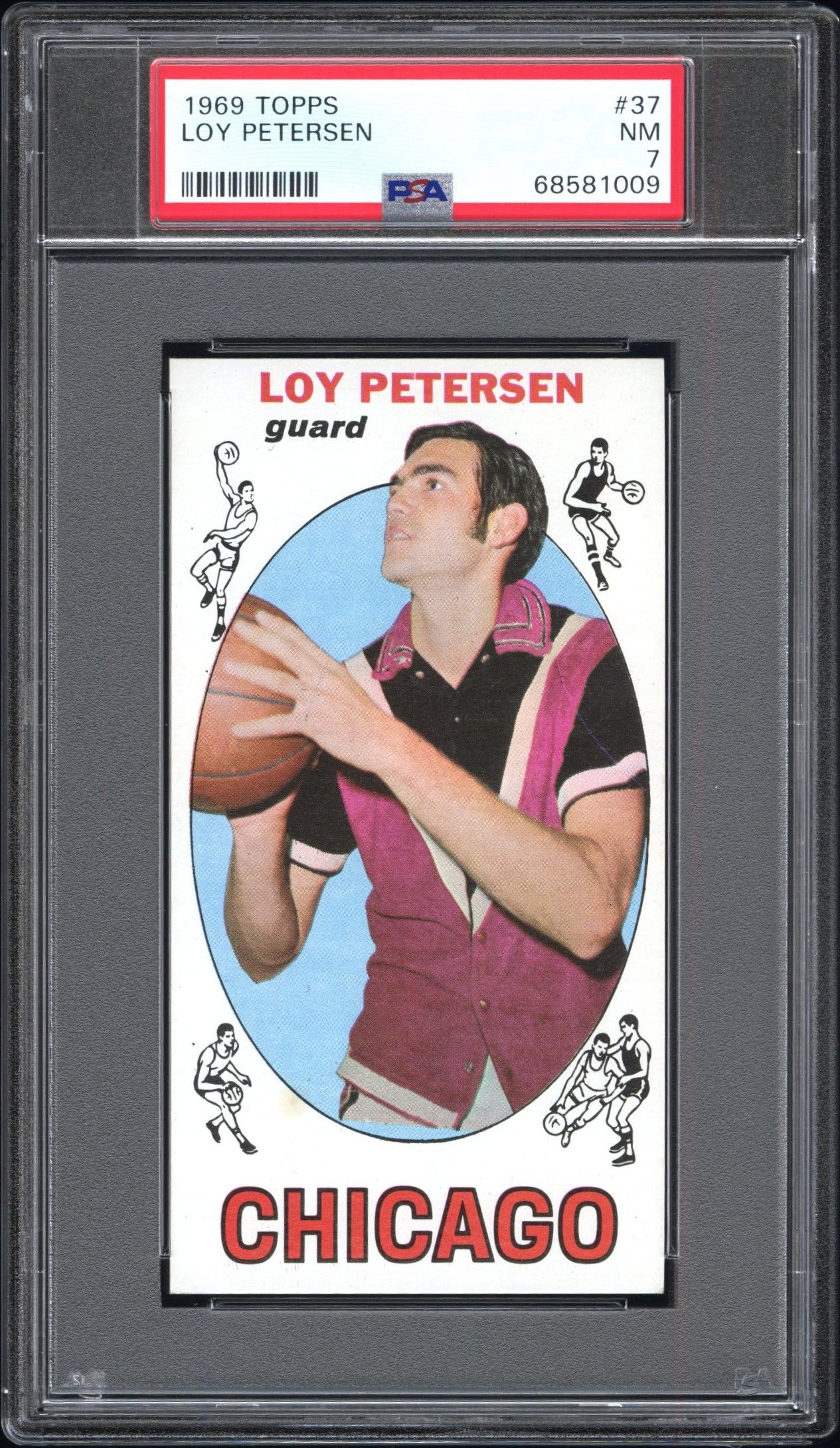 1969 Topps #37 Loy Petersen PSA 7