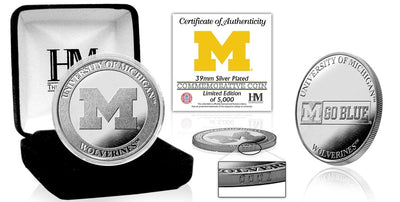 Highland Mint University of Michigan Wolverines Silver Mint Coin - Limited Edition /5,000