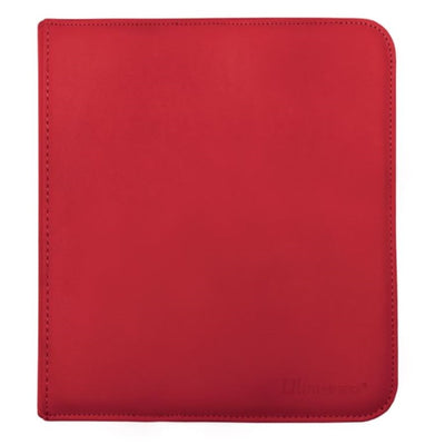 Ultra Pro Vivid Collection 12-Pocket Zippered PRO-Binder - Red
