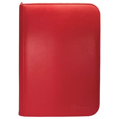 Ultra Pro Vivid 4-Pocket Zippered PRO-Binder - Red