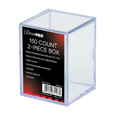 Ultra Pro 2-Piece Clear Storage Box - 150 Count