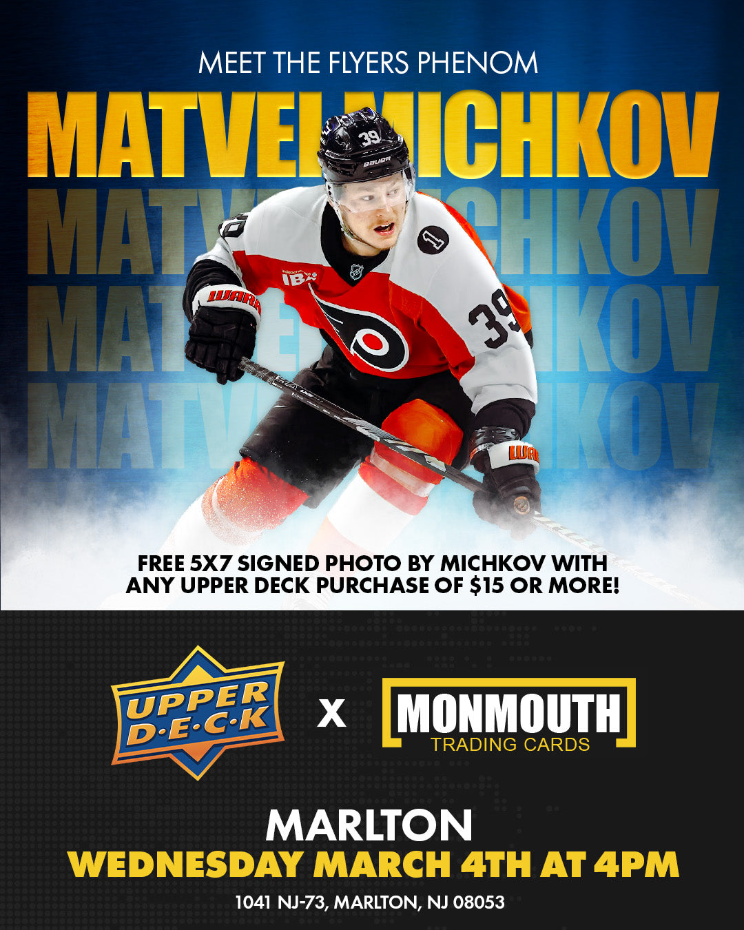 Upper Deck Series 2 Launch Party & Live Signing with Matvei Michkov