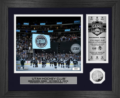 Highland Mint Utah Hockey Club Inaugural Game Silver Coin Photo Mint - Limited Edition /5,000