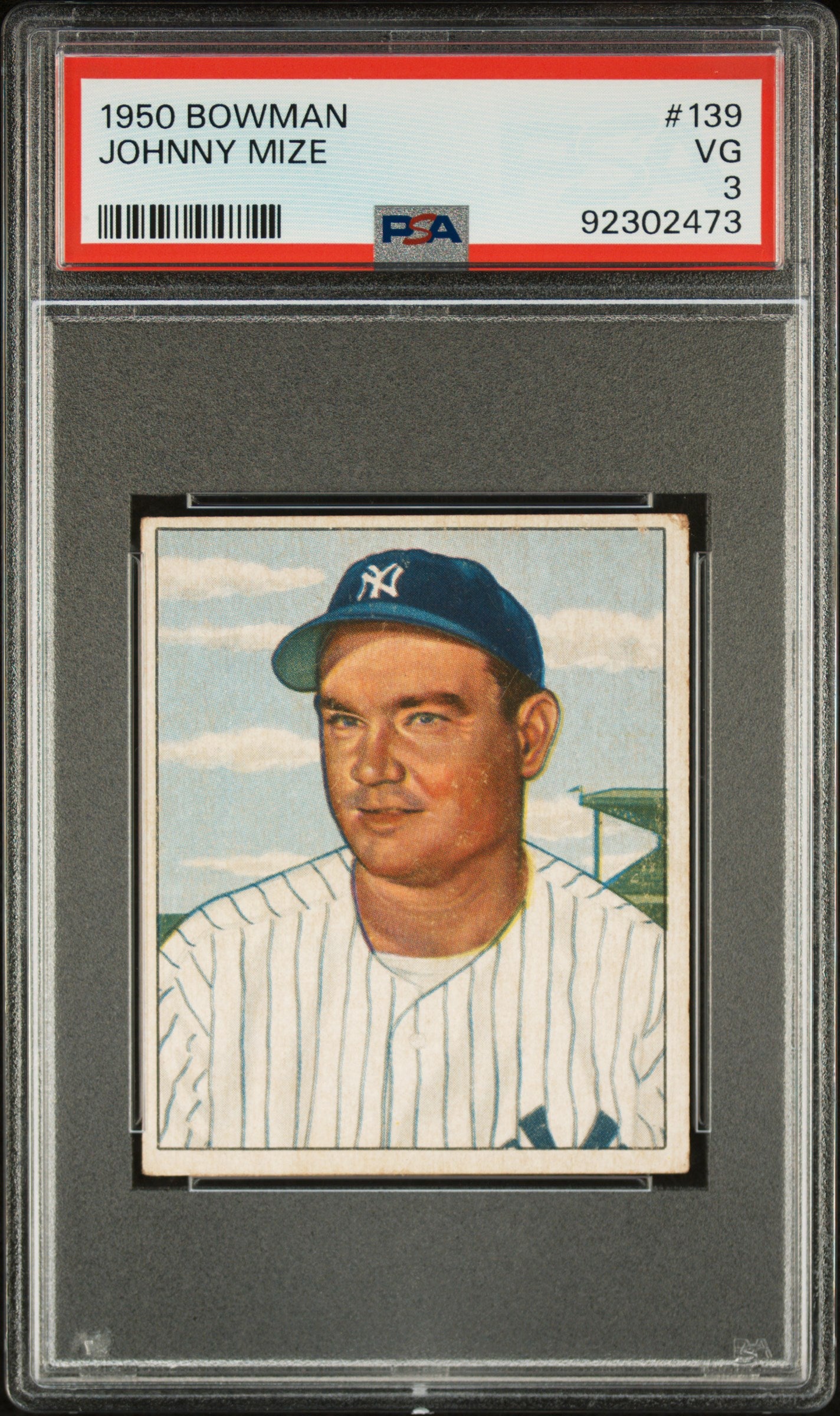 1950 Bowman Johnny Mize #139 PSA 3