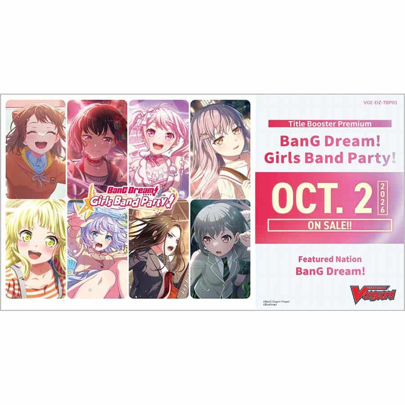 Cardfight!! Vanguard Title Booster Premium 01: BanG Dream! Girls Band Party! Display (10 Packs)