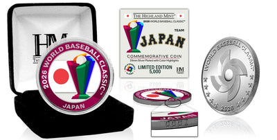 Highland Mint Japan 2026 World Baseball Classic Silver Plated Coin - Limited Edition /5,000