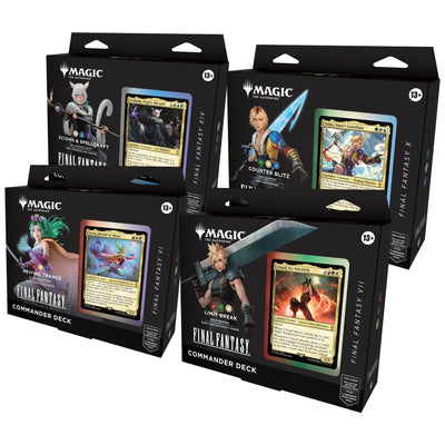 Magic: The Gathering FINAL FANTASY Commander Deck Display (4 Decks)