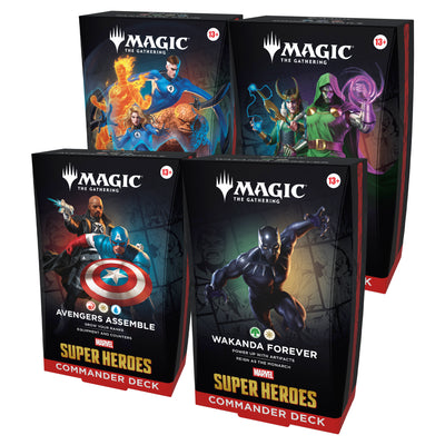 2026 Magic: The Gathering Marvel Super Heroes Commander Deck Display