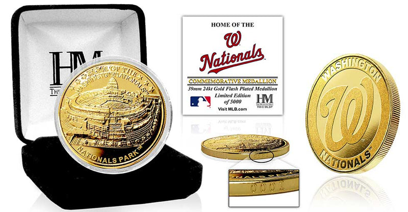 Highland Mint Washington Nationals Stadium Gold Coin - Limited Edition /5,000