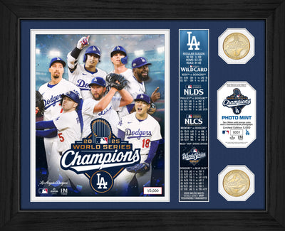 Highland Mint Los Angeles Dodgers 2025 World Series Champions Team Force Photo Mint - Limited Edition /5,000