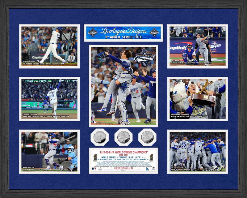 Highland Mint Los Angeles Dodgers 2025 World Series Champions Silver Coin Mega Photomint - Limited Edition /99