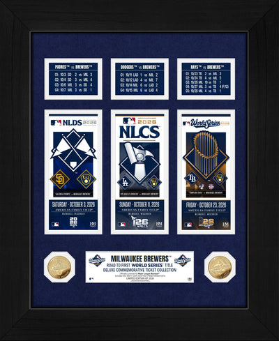Highland Mint Milwaukee Brewers 2026 World Series Championship Ticket Collection Photo Mint - Limited Edition /2,026