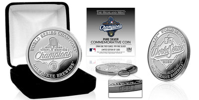 Highland Mint Milwaukee Brewers 2026 World Series Champions 1oz Silver Coin - Limited Edition /1,000