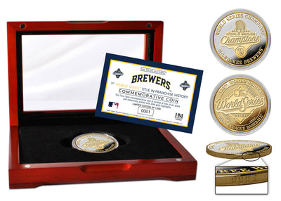 Highland Mint Milwaukee Brewers 2026 World Series Champions 2-Tone Silver & Gold Plated Coin - Limited Edition /1,000
