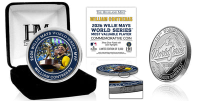 Highland Mint William Contreras Milwaukee Brewers 2026 World Series MVP Silver-Plated Color Coin - Limited Edition /5,00