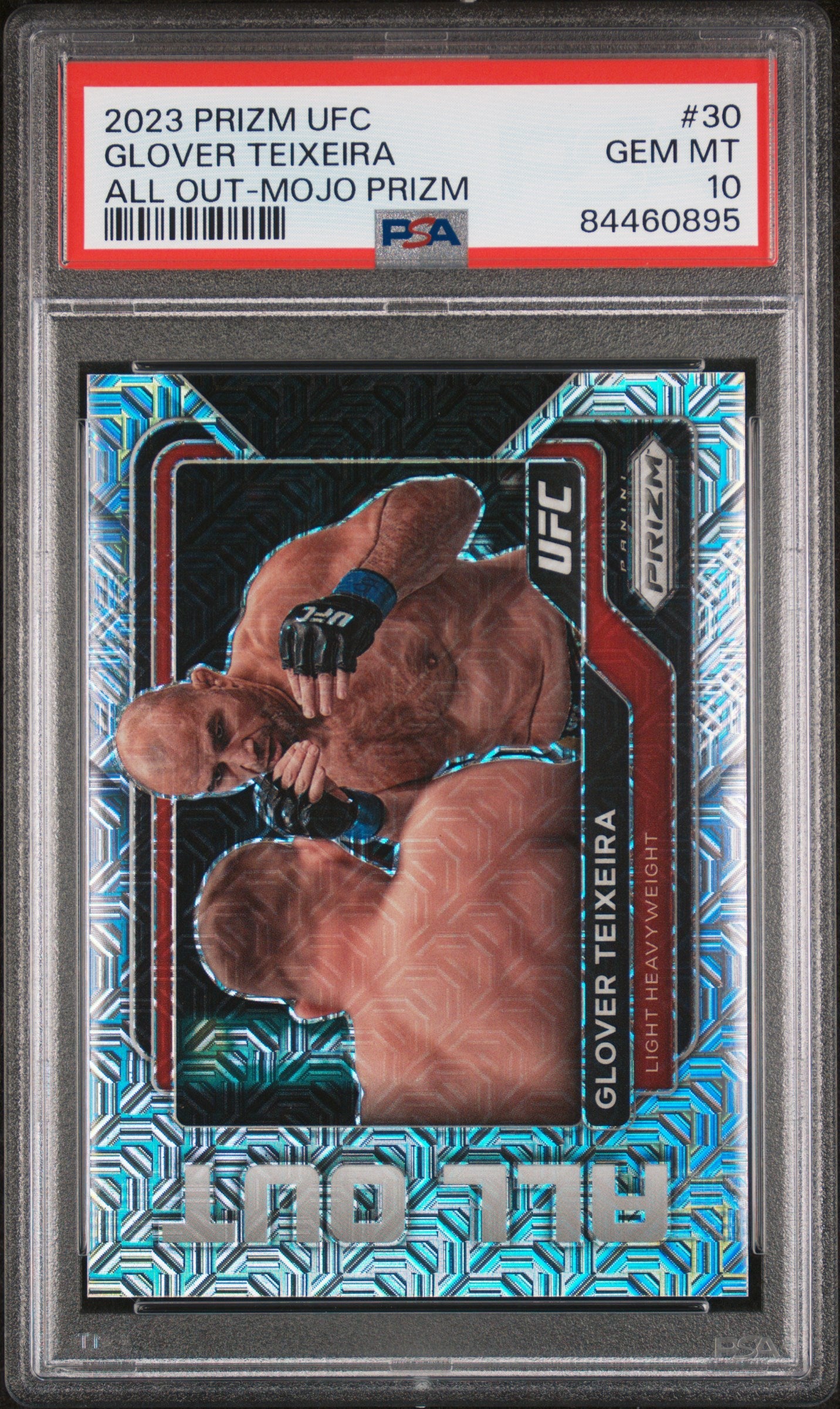 2023 Panini Prizm UFC All Out Mojo Prizm Glover Teixeira /25 PSA 10