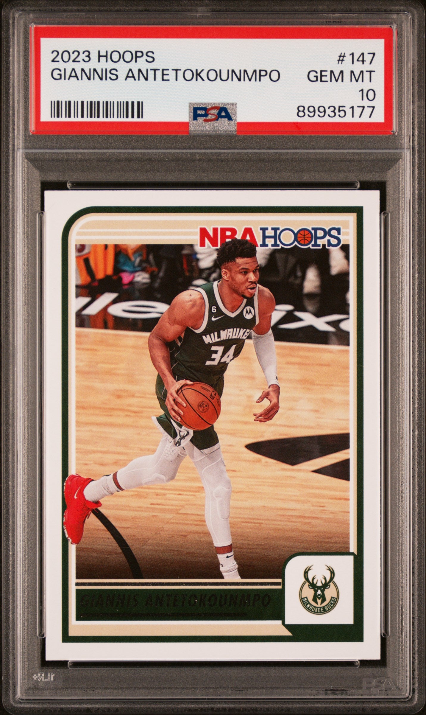 2023 Panini NBA Hoops Giannis Antetokounmpo #147 PSA 10