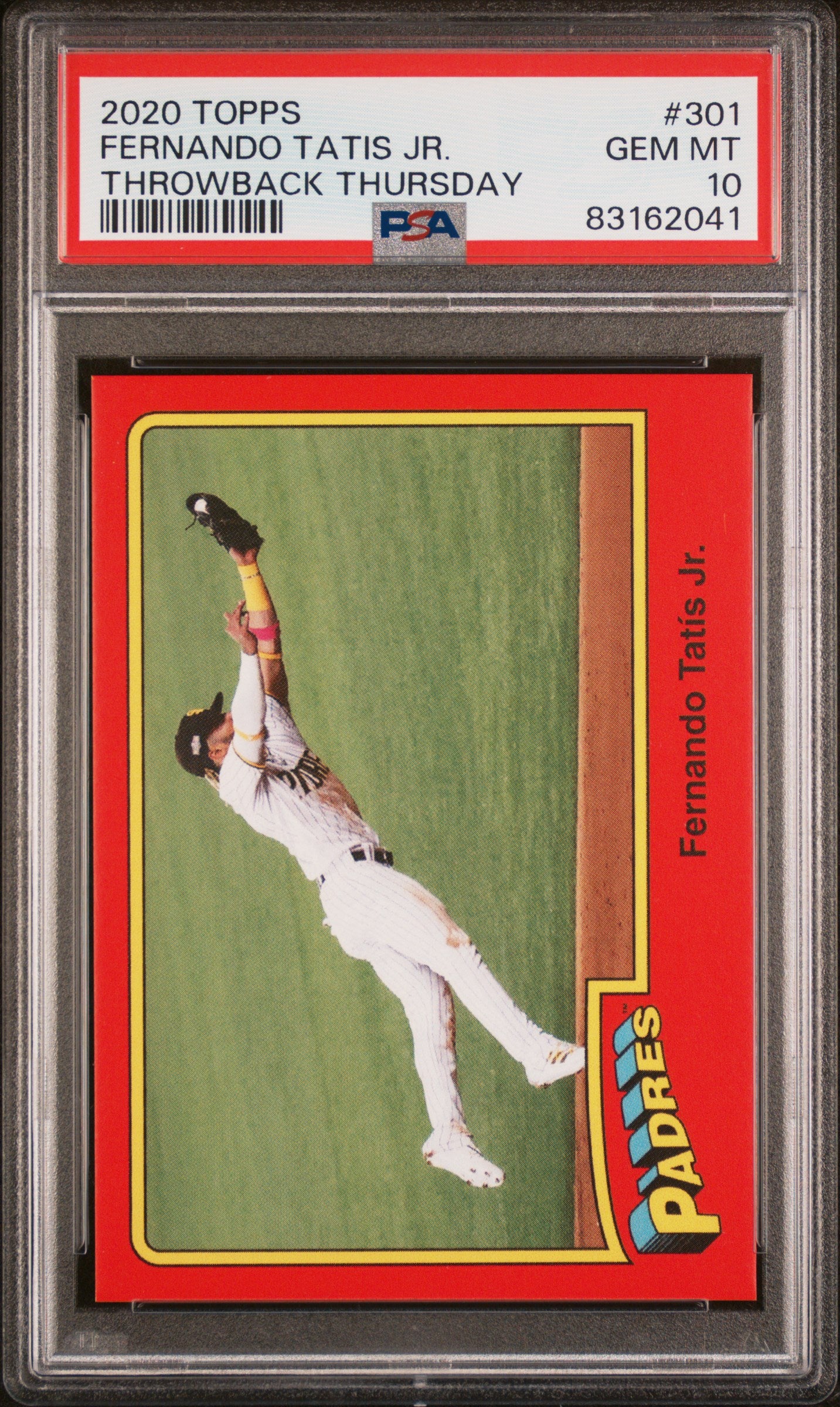 2020 Topps Throwback Thursday Fernando Tatis Jr. #301 PSA 10