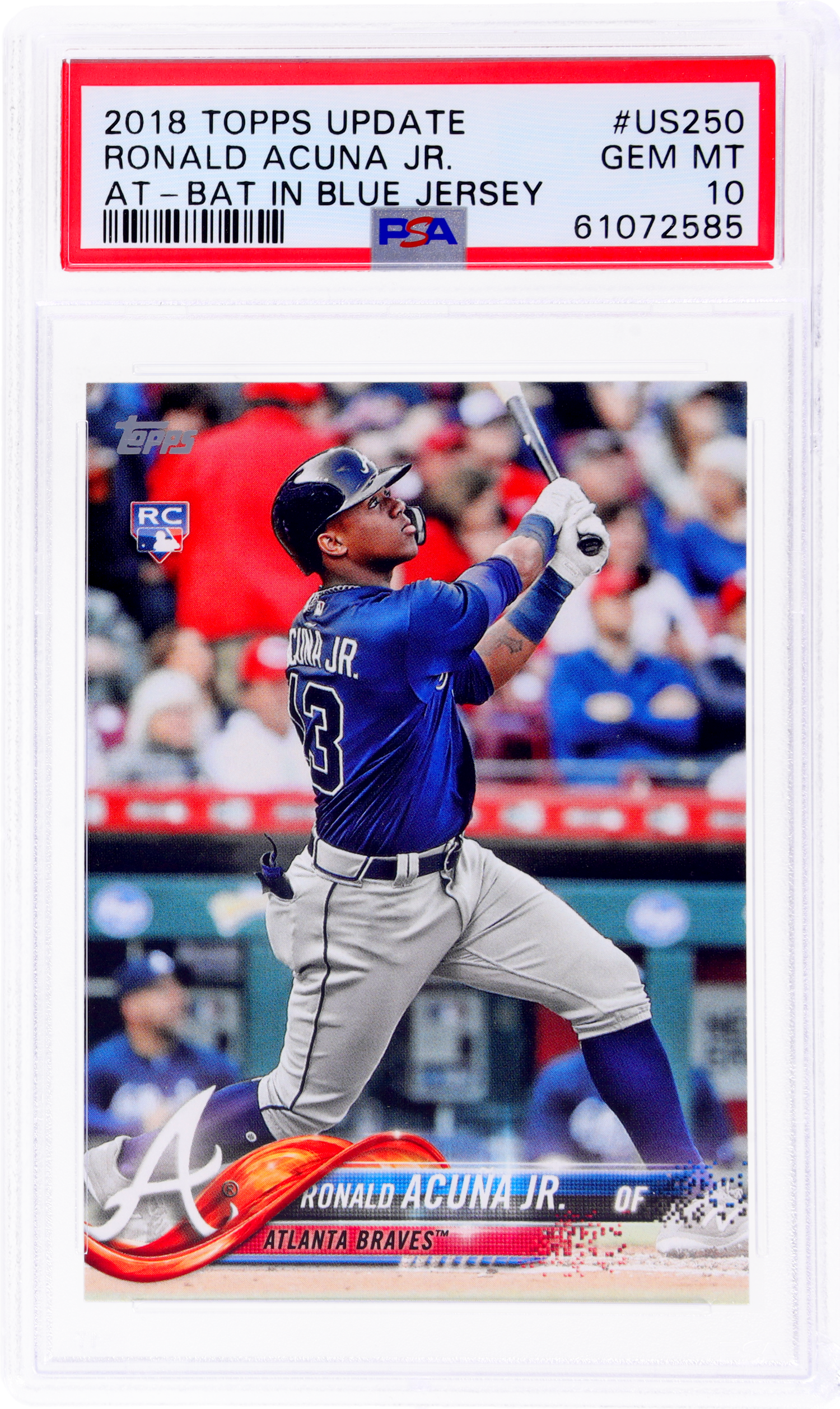 2018 Topps Update Ronald Acuna Jr. #US250 PSA 10