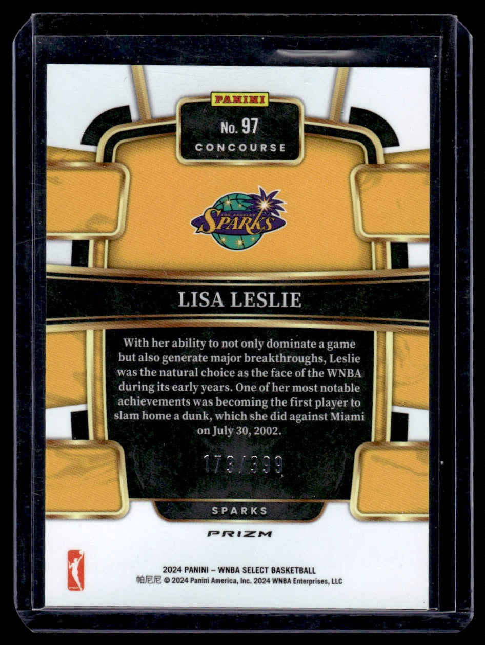 2024 Panini Select #97 Lisa Leslie Concourse Prizm /399