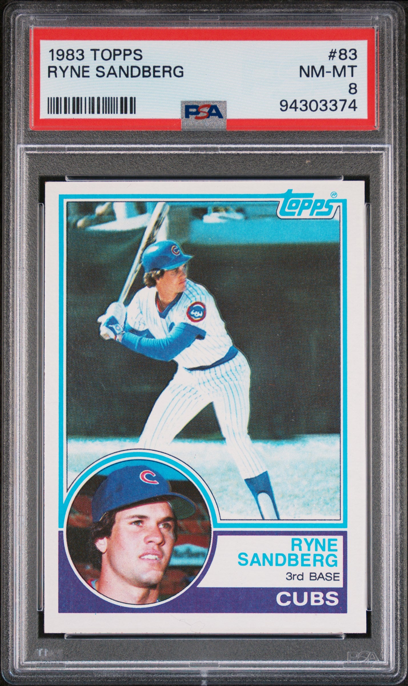 1983 Topps Ryne Sandberg #83 PSA 8