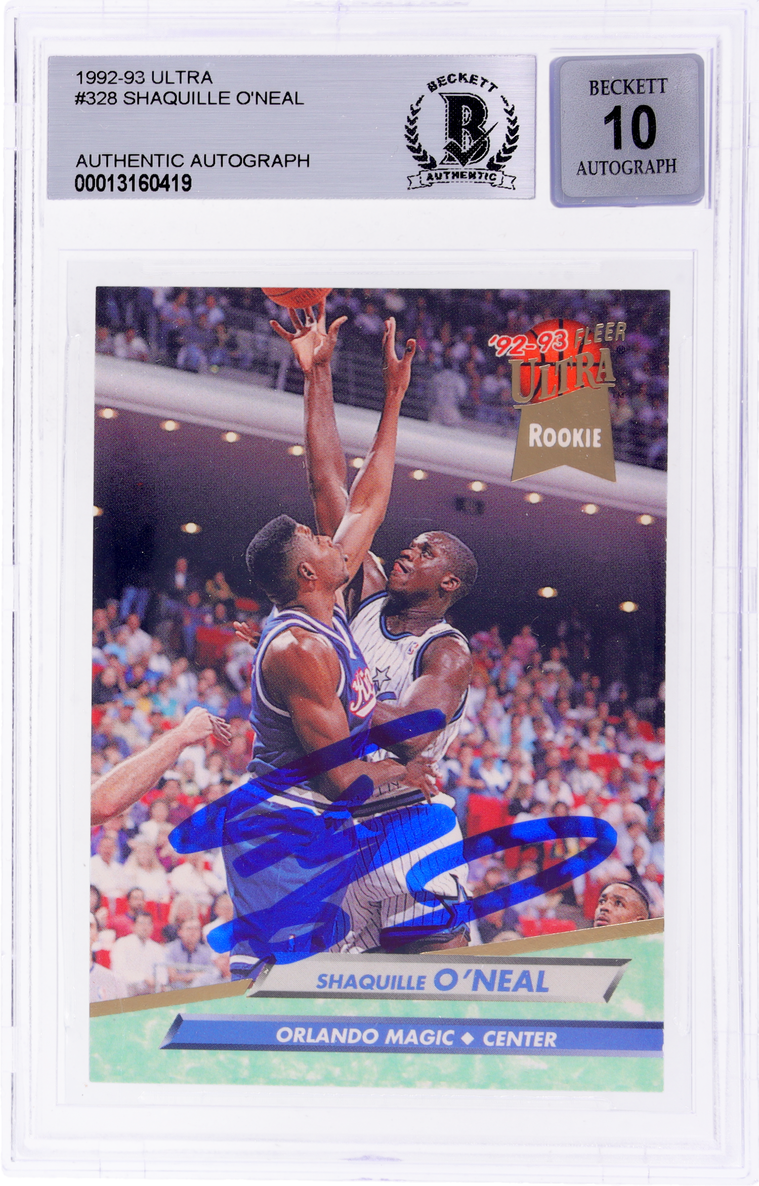 1992 Ultra #328 Shaquille O'Neal BGS 0