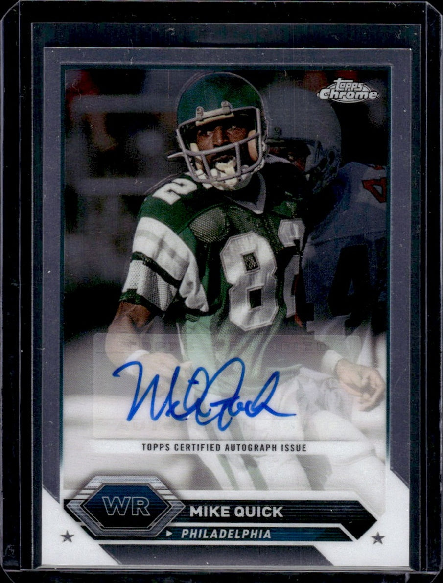 2024 Topps Chrome #TCA-MQ Mike Quick Topps Chrome Autograph 