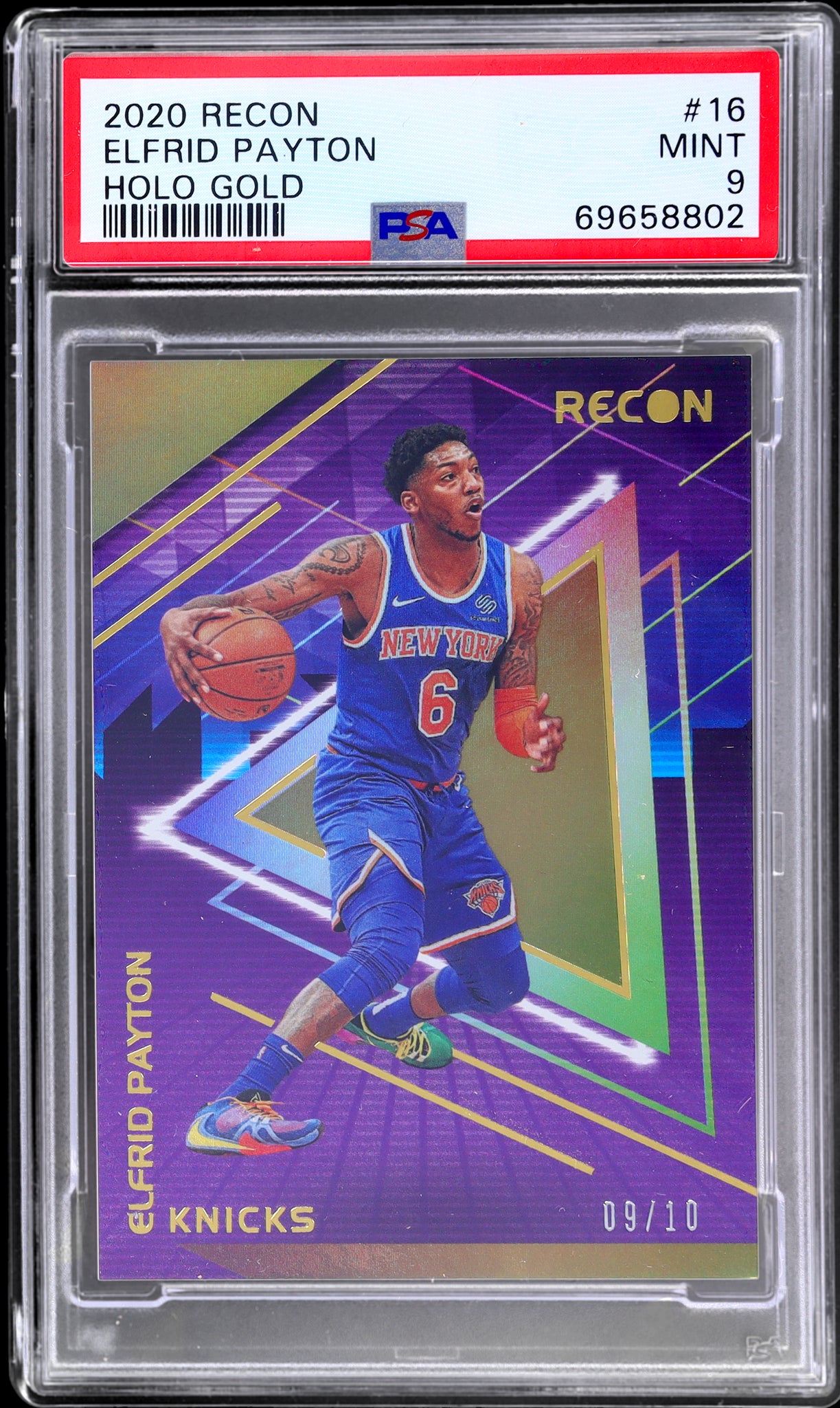 2020 Panini Recon #16 Elfrid Payton Holo Gold /10 PSA 9