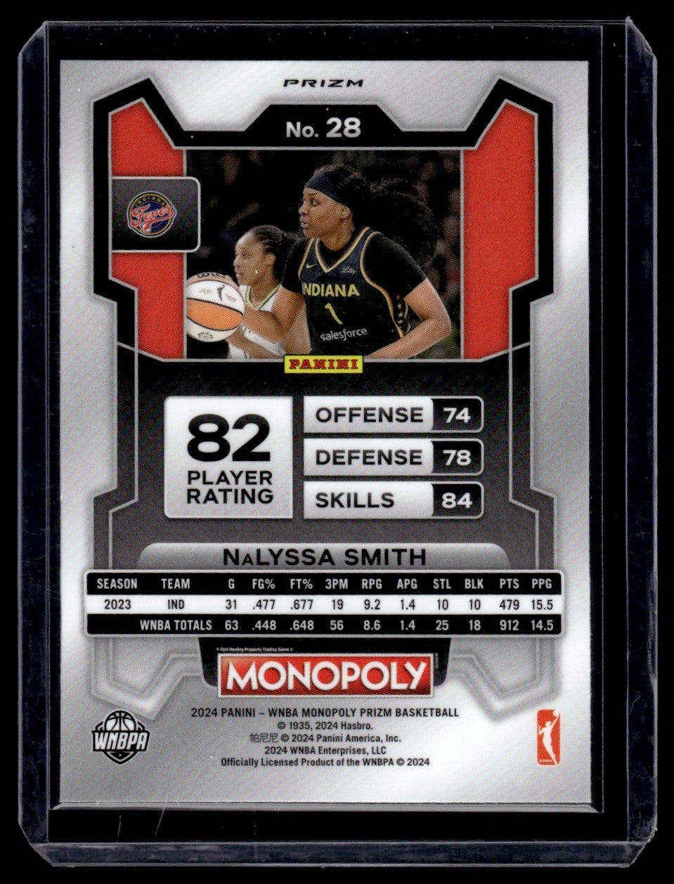 2024 Panini Prizm #28 Nalyssa Smith Monopoly