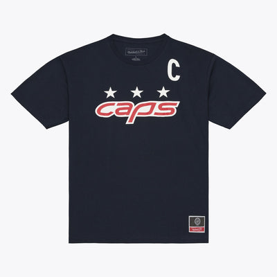 Mitchell & Ness Alexander Ovechkin Washington Capitals Navy Classic Name & Number T-Shirt