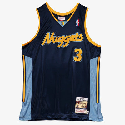 Mitchell & Ness Allen Iverson Denver Nuggets 2006-07 Navy Authentic Jersey