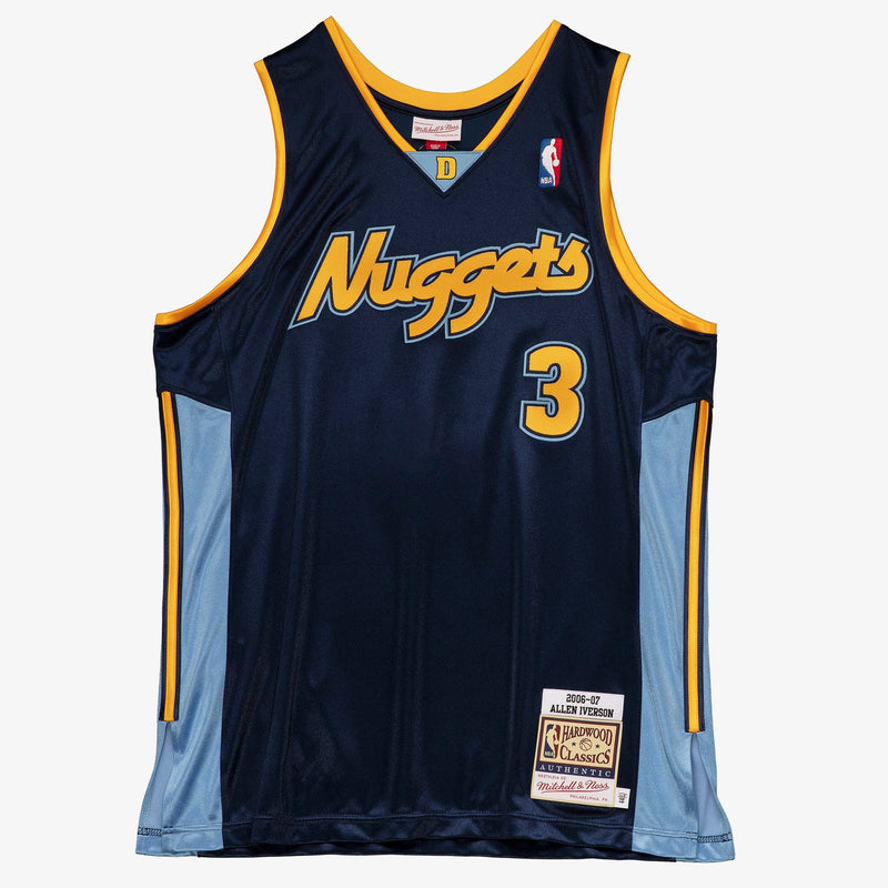 Mitchell & Ness Allen Iverson Denver Nuggets 2006-07 Navy Authentic Jersey