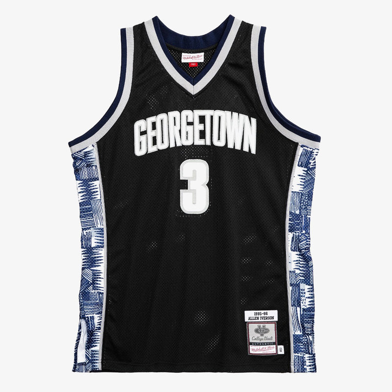 Mitchell & Ness Allen Iverson Georgetown Hoyas 1995-96 Black Swingman Player Jersey