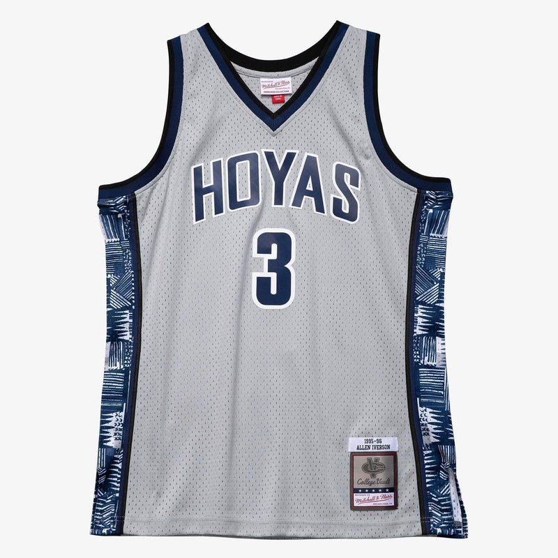 Mitchell & Ness Allen Iverson Georgetown Hoyas 1995-96 Gray Swingman Player Jersey