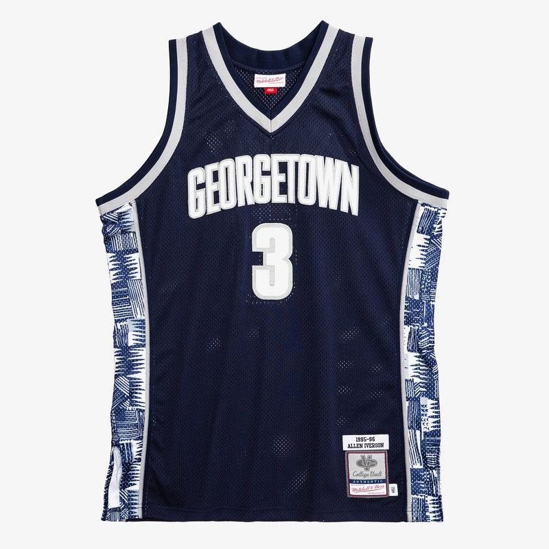 Mitchell & Ness Allen Iverson Georgetown Hoyas 1995-96 Navy Authentic Jersey