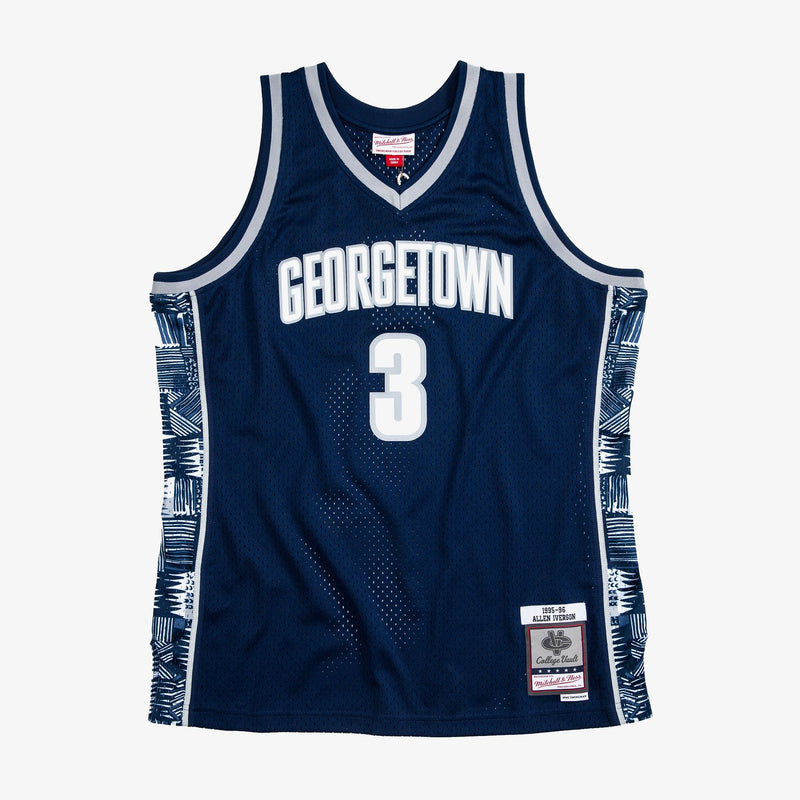 Mitchell & Ness Allen Iverson Georgetown Hoyas 1995-96 Navy Swingman Player Jersey