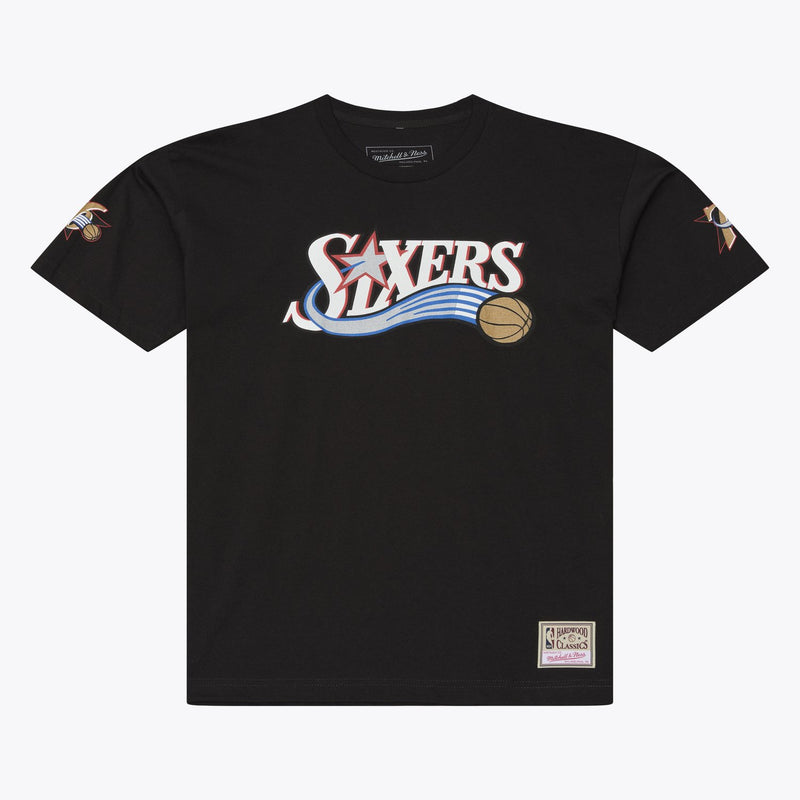 Mitchell & Ness Allen Iverson Philadelphia 76ers Black Name & Number T-Shirt