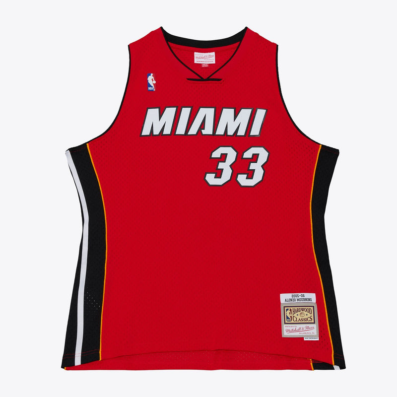 Mitchell & Ness Alonzo Mourning Miami Heat 2005-06 Red Swingman Jersey