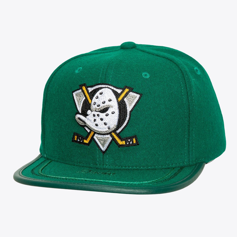 Mitchell & Ness Anaheim Ducks Teal Upscale Snapback Hat