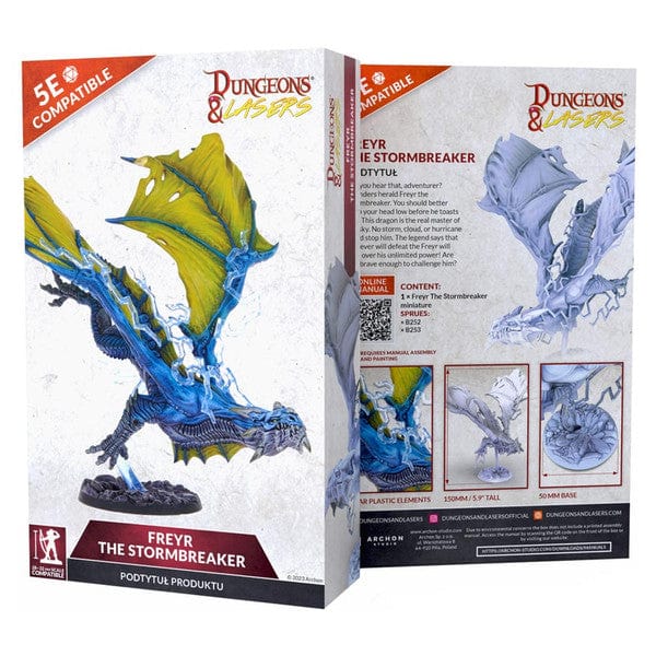 Archon Studio Dungeons & Lasers Freyr the Stormbreaker Dragon Miniature