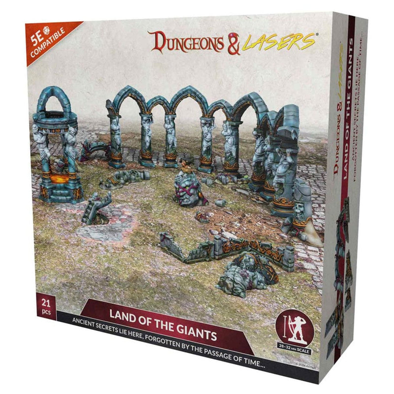 Dungeons & Lasers Land of the Giants Terrain Set (21 Pieces)