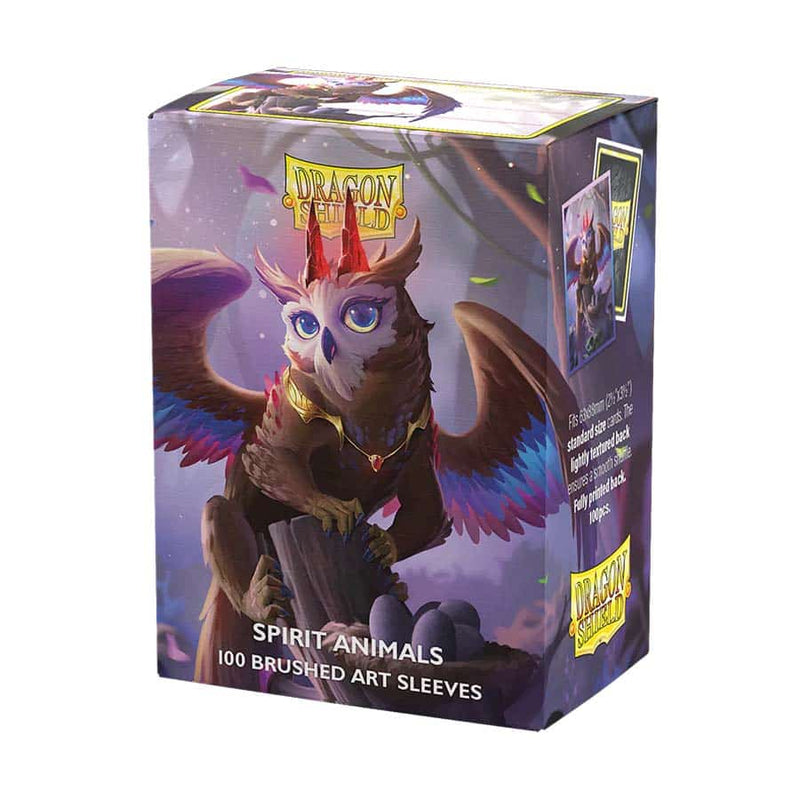 Dragon Shield Brushed Art Sleeves (100 Count) - Spirit Animals The Dragowlis