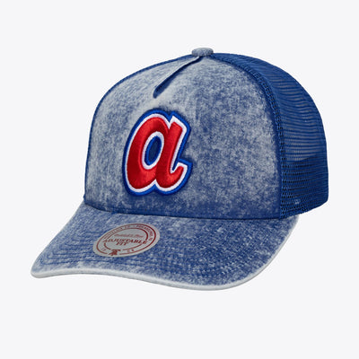 Mitchell & Ness Atlanta Braves Royal Cooperstown Gameday Trucker Adjustable Hat