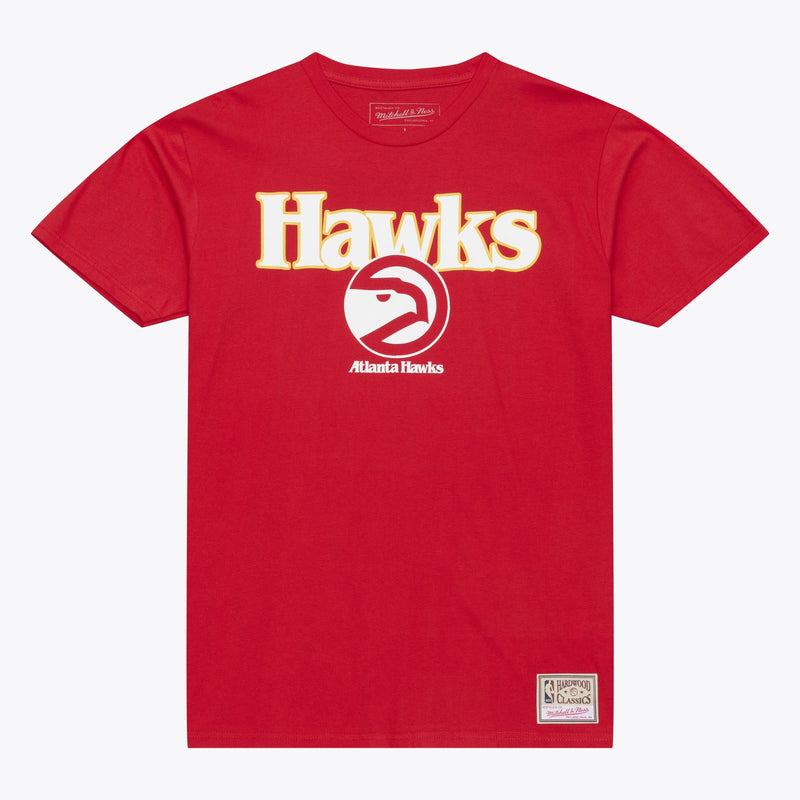 Mitchell & Ness Atlanta Hawks Red Hardwood Classics T-Shirt