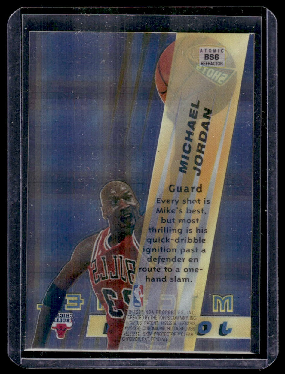 1996 Bowman's Best Shots Atomic Refractor #BS6 Michael Jordan