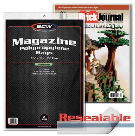 BCW Resealable Magazine Bags (100 Count) - 8 3/4" x 11 1/8"