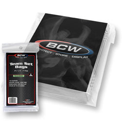 BCW Resealable Team Set Bags (100 Count) - 3⅜" x 5"